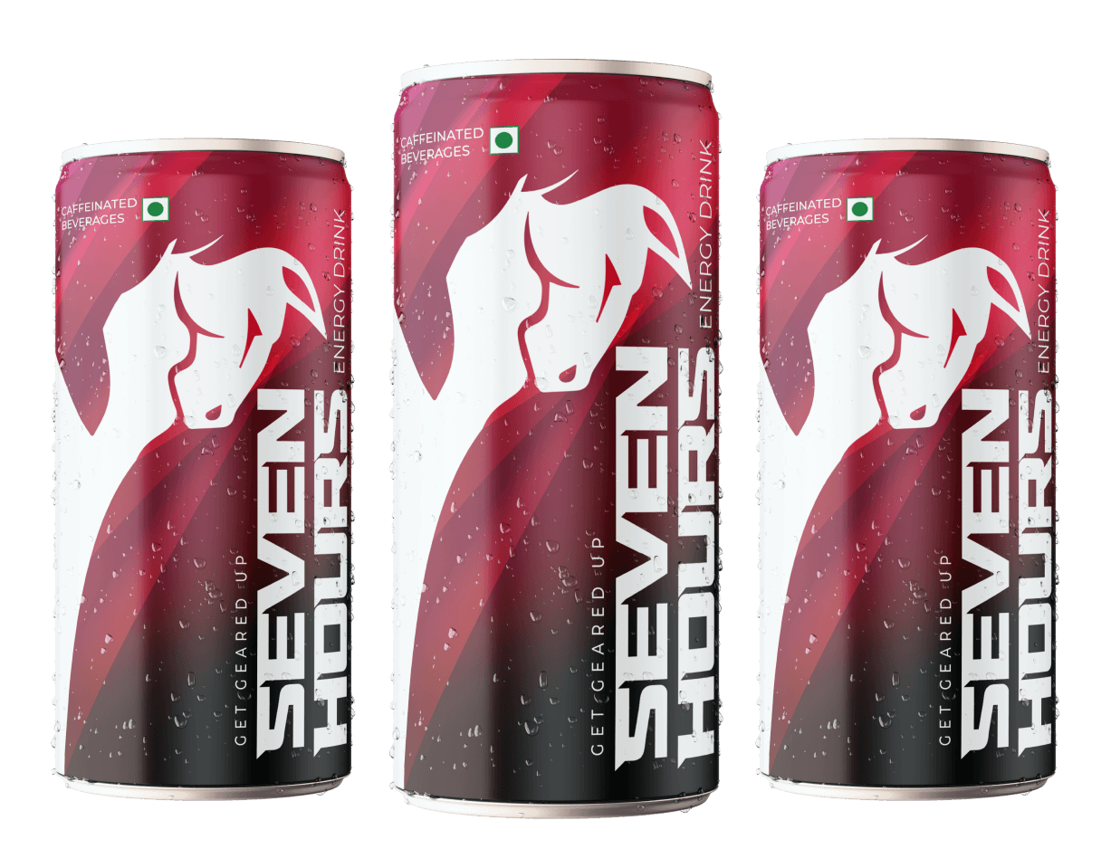 Seven Hours Energy Drink Cans
